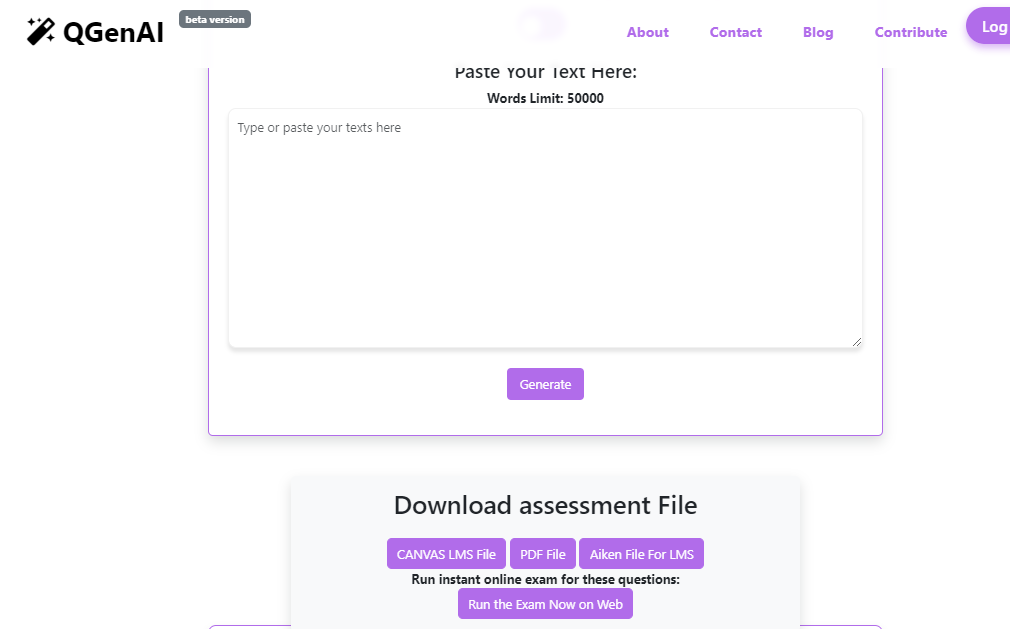 QGenAI Interface